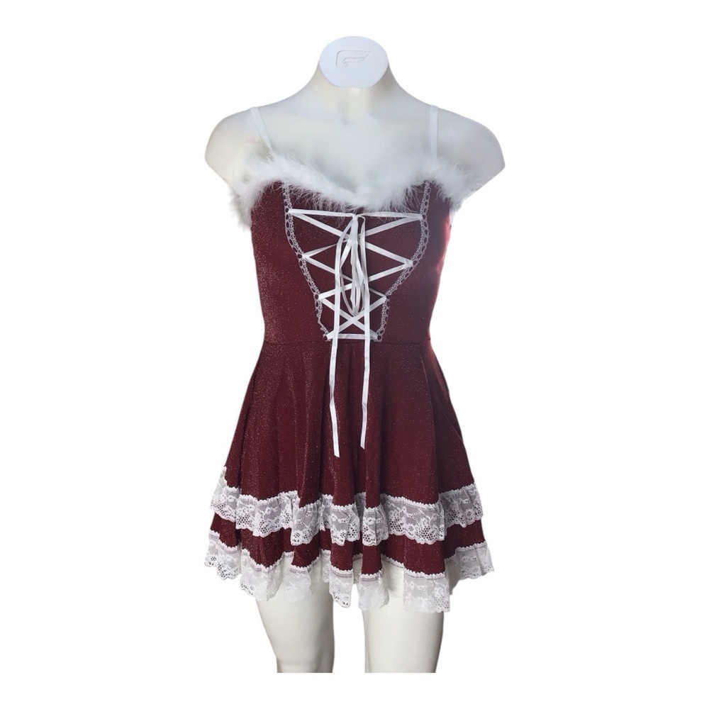 Avidlove Red and White Lace Lingerie NWT size small